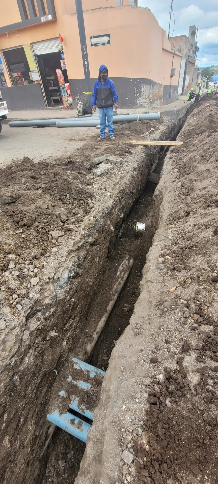 Tulcan sewerage and drainage works, photographic record 19 of 26