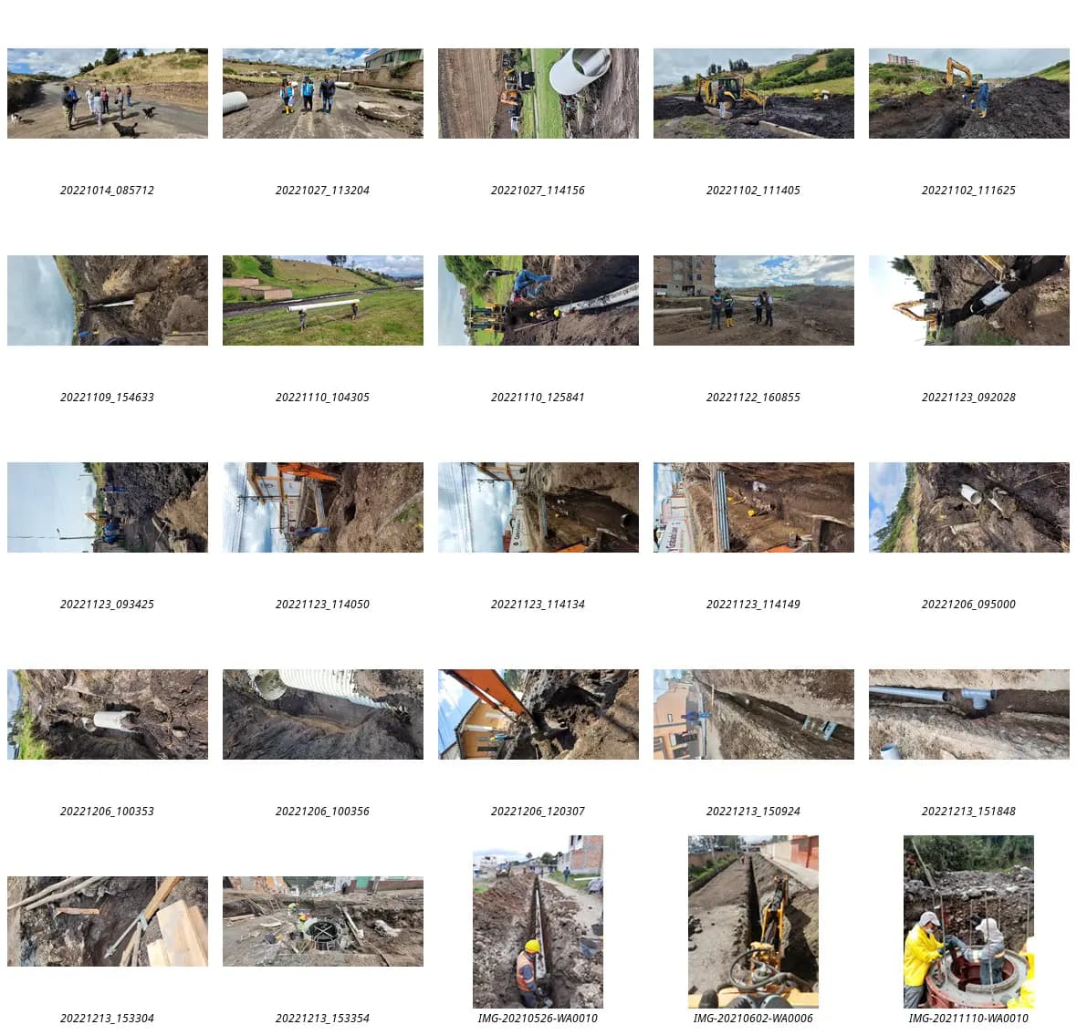 Tulcan sewerage and drainage works, photographic record 26 of 26