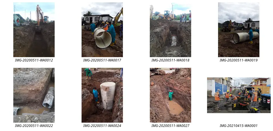 Sewerage infrastructure works, photographic record 9 of 9