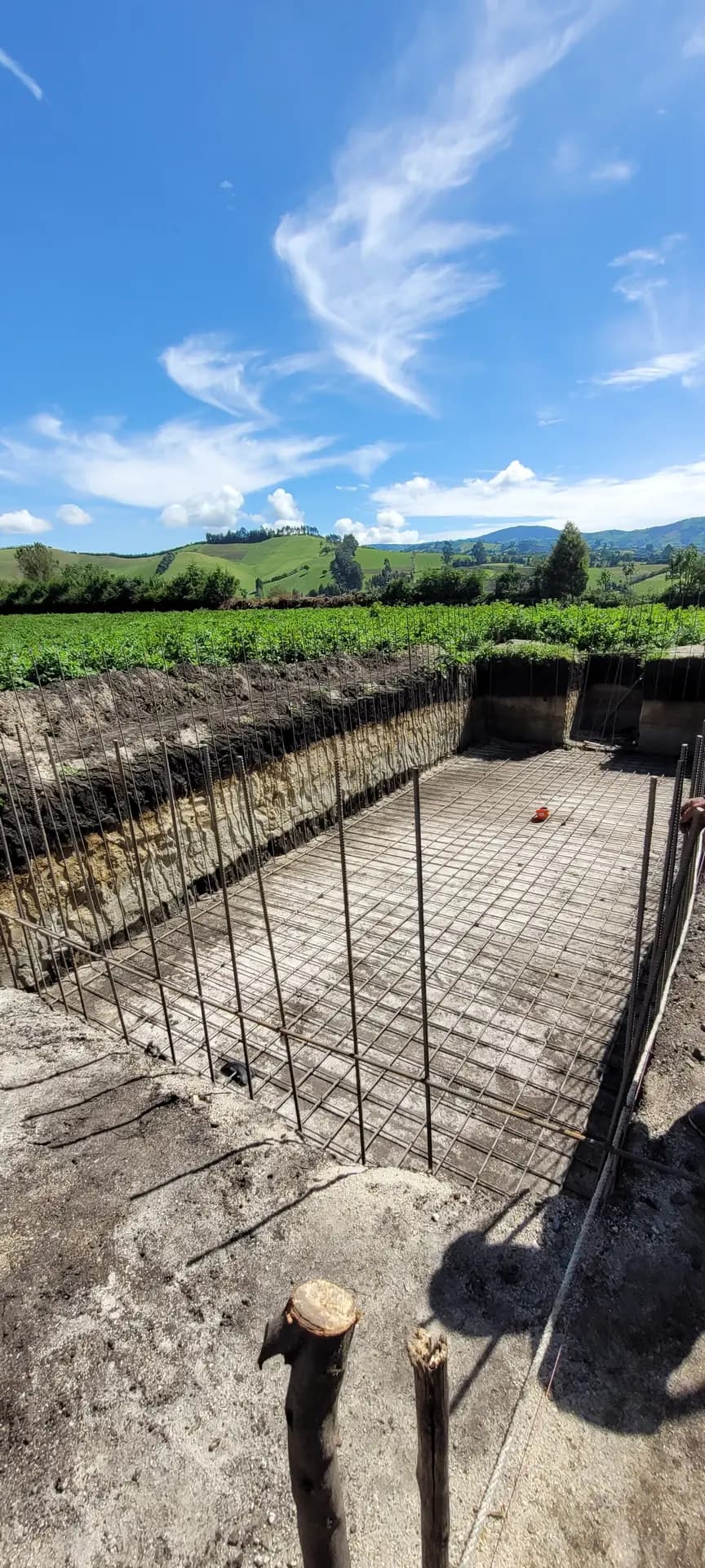 Water tank construction works, photographic record 2 of 22