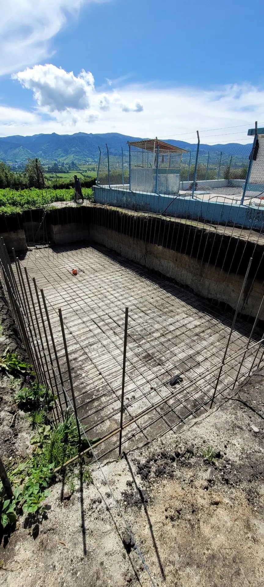 Water tank construction works, photographic record 3 of 22