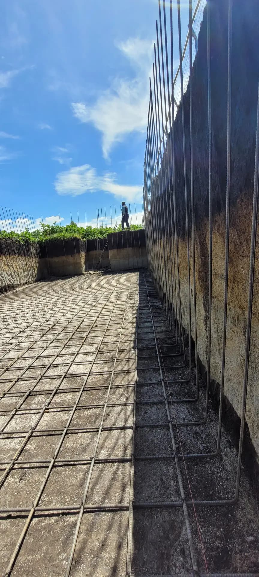 Water tank construction works, photographic record 6 of 22