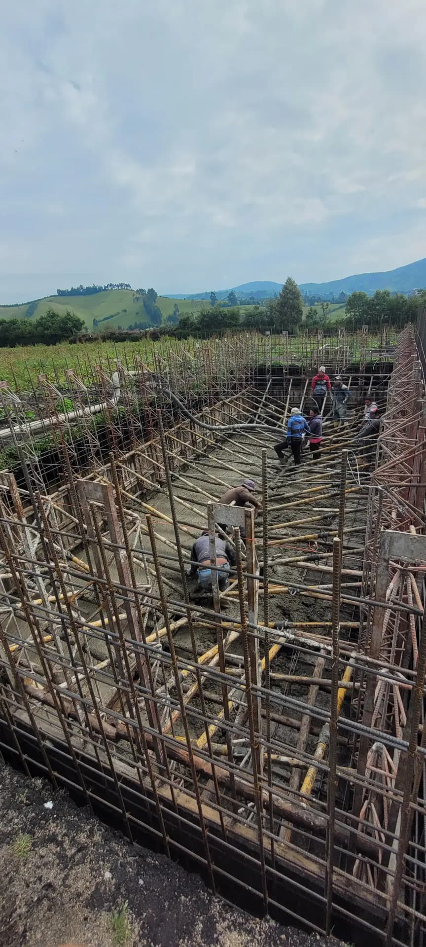 Water tank construction works, photographic record 7 of 22
