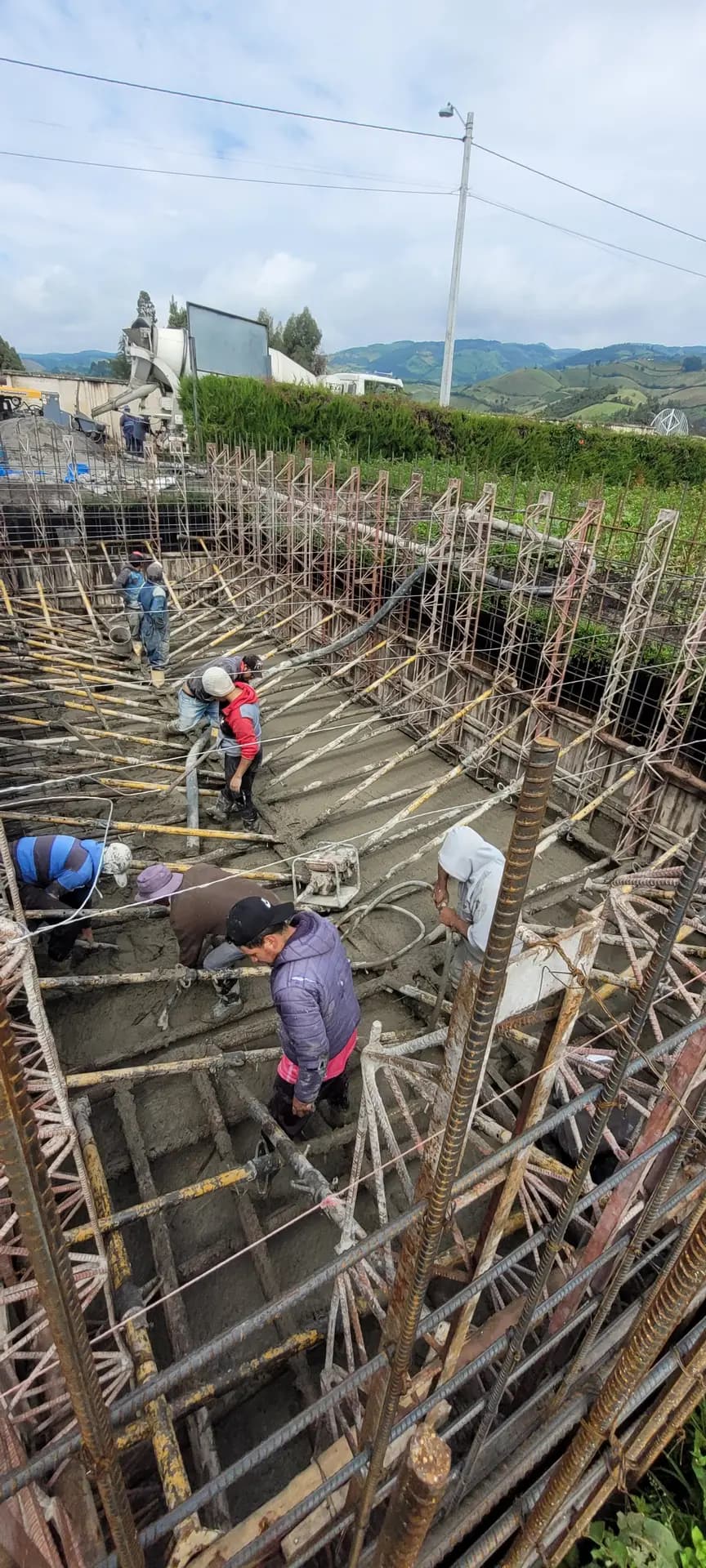 Water tank construction works, photographic record 8 of 22
