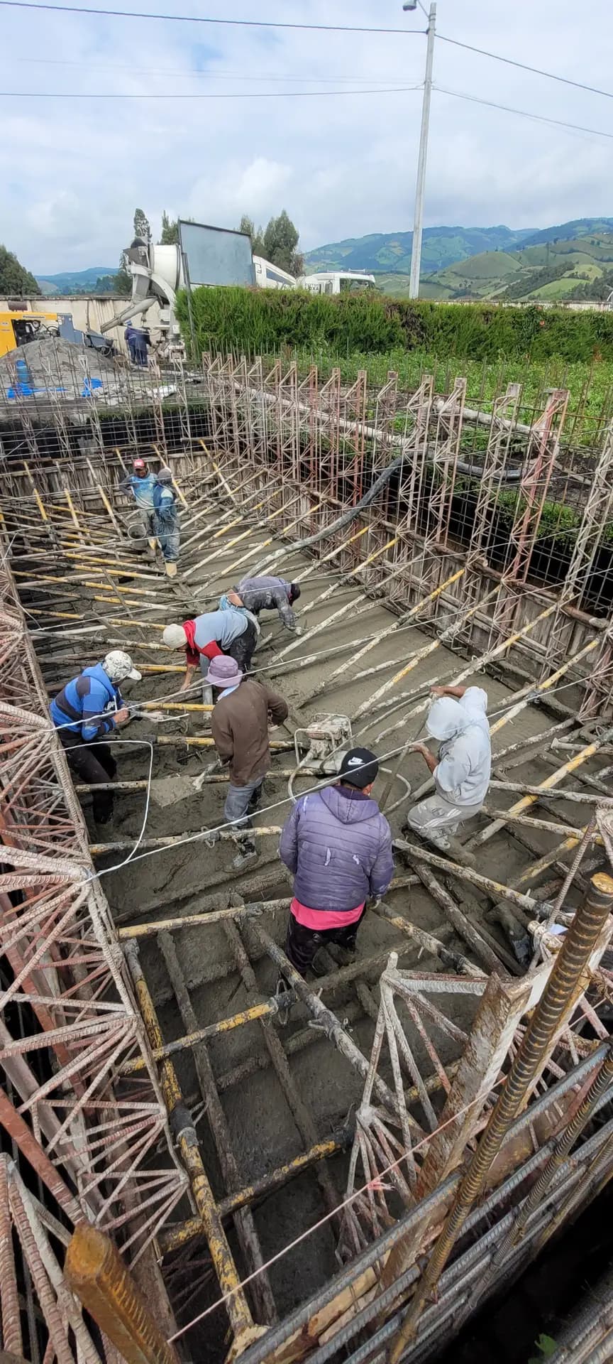 Water tank construction works, photographic record 9 of 22