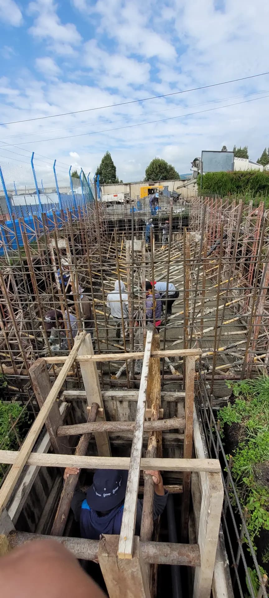 Water tank construction works, photographic record 10 of 22