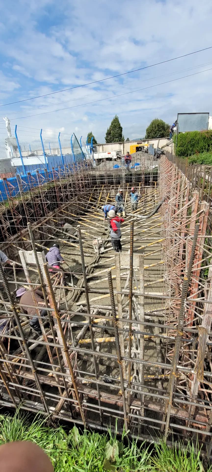 Water tank construction works, photographic record 11 of 22