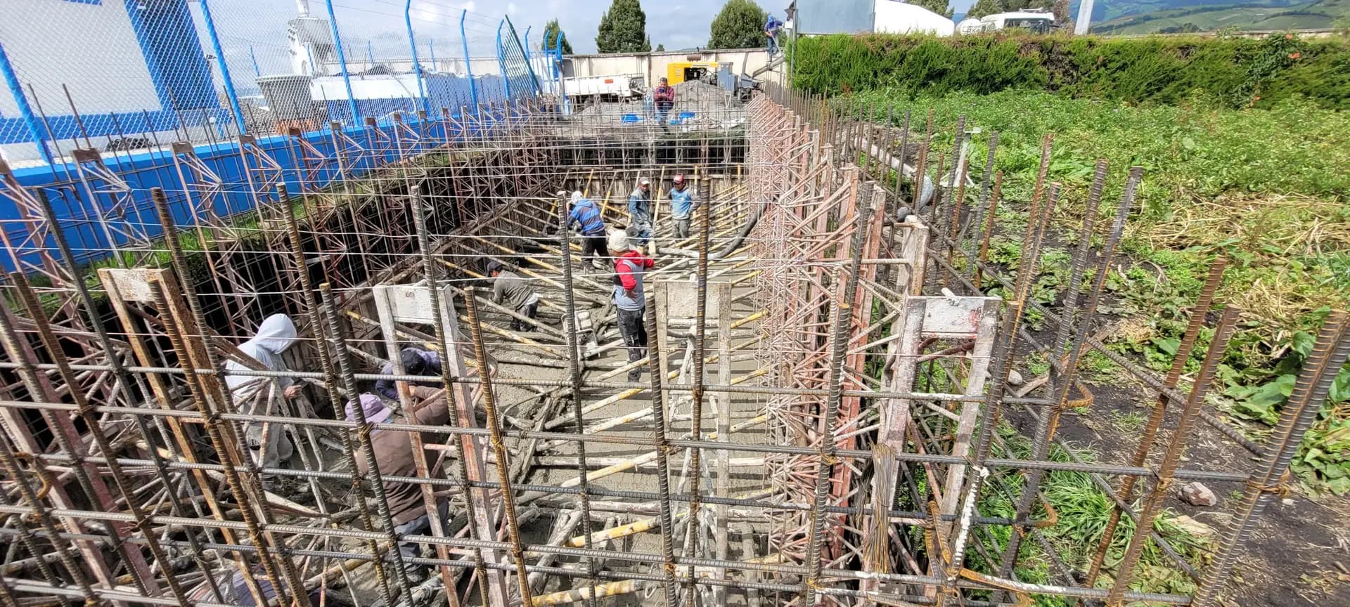 Water tank construction works, photographic record 12 of 22