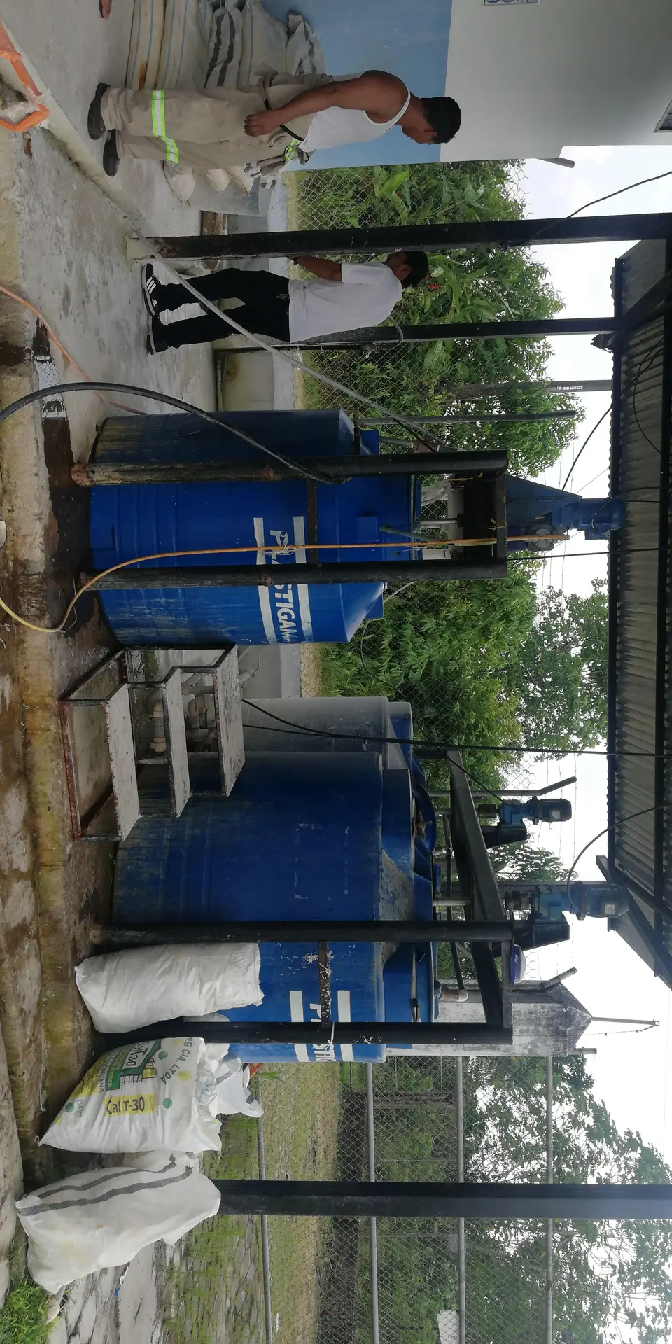 La Fortuna water treatment plant works in Shushufindi, photographic record 4 of 10