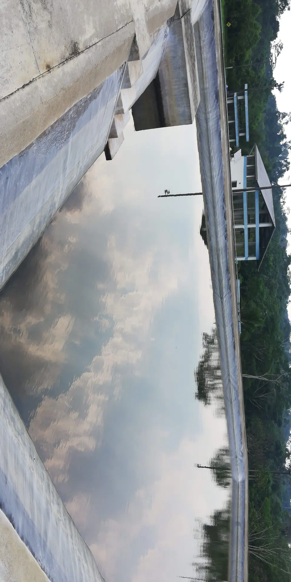 La Fortuna water treatment plant works in Shushufindi, photographic record 6 of 10
