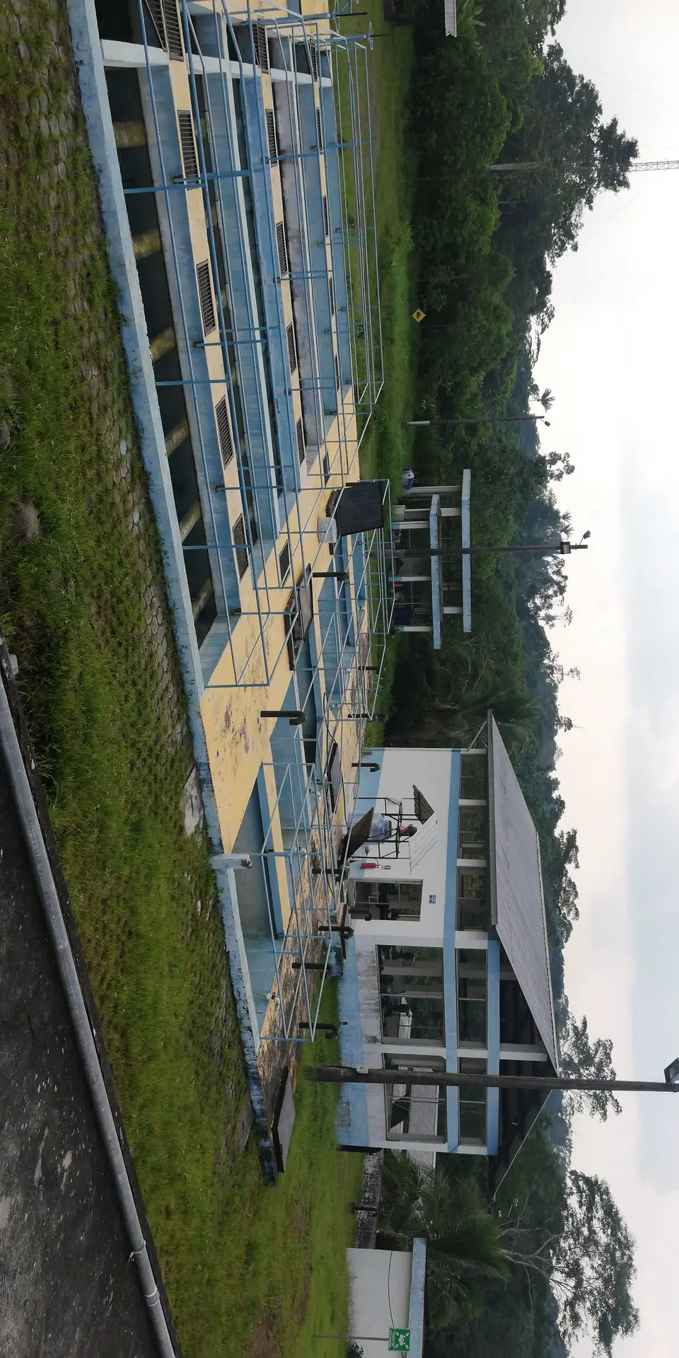 La Fortuna water treatment plant works in Shushufindi, photographic record 7 of 10