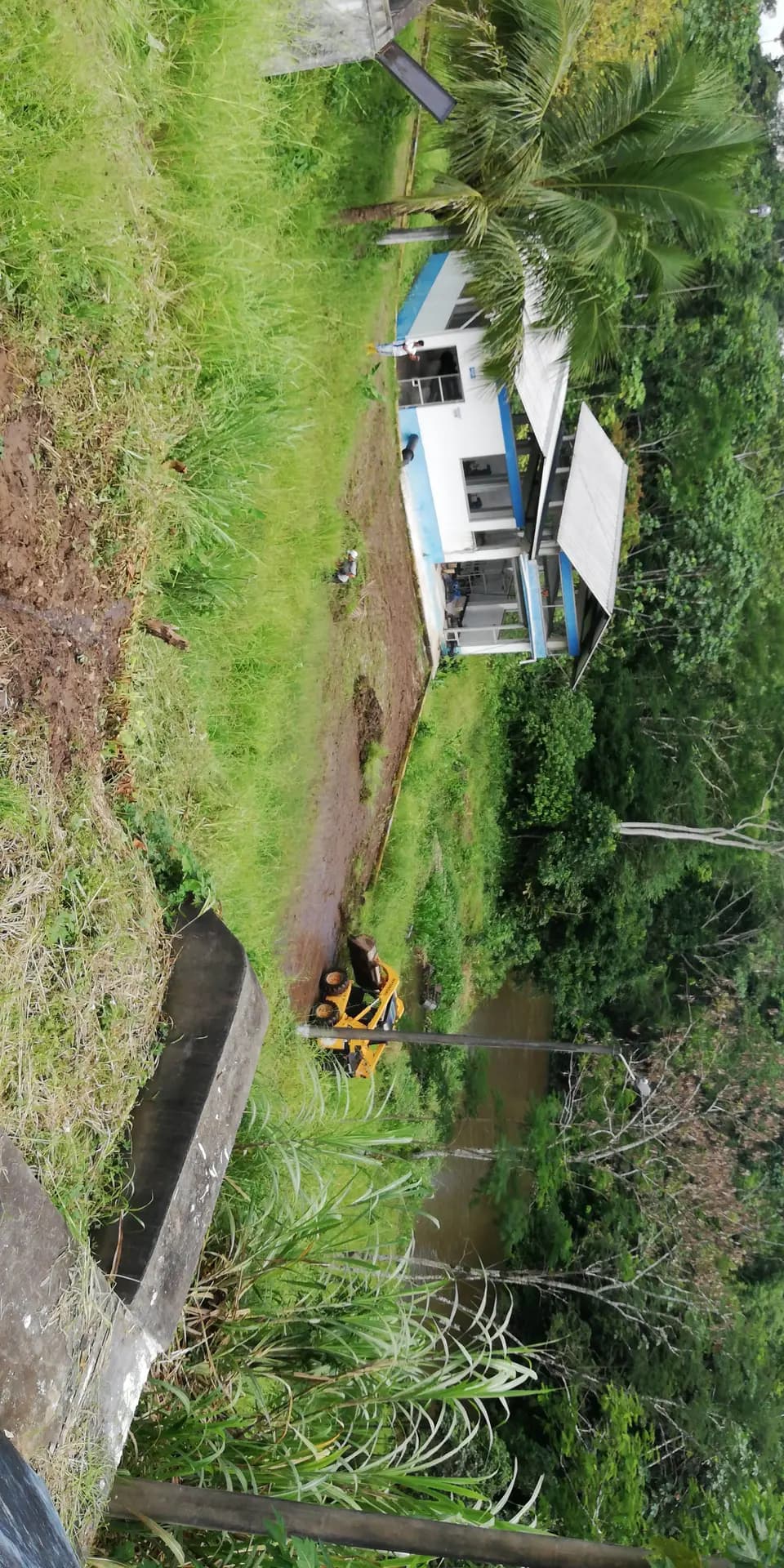 La Fortuna water treatment plant works in Shushufindi, photographic record 8 of 10
