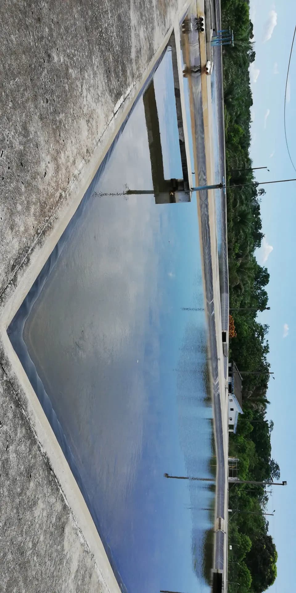 La Fortuna water treatment plant works in Shushufindi, photographic record 9 of 10